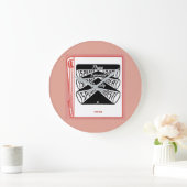 古いマッチブックの表紙話価格高 ラージ壁時計 (ホーム)