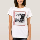 古いマッチブックカバー日夜営業 Tシャツ (正面)