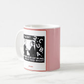 古いマッチブックカバーI Want 2 C U B A customer of m コーヒーマグカップ (正面左)