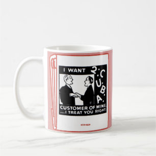 古いマッチブックカバーI Want 2 C U B A customer of m コーヒーマグカップ