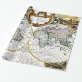 古いマップおもしろいパーティーラップ紙 ラッピングペーパー (アンロールド)