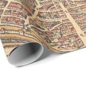 古いマップパターン ラッピングペーパー (ロールコーナー)