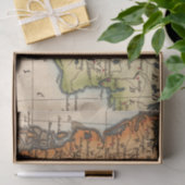 古いマップパターン 薄葉紙 (ギフト)