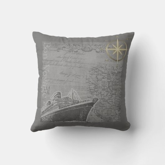 古いマップ クッション (裏面)