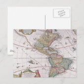 古いマップ ポストカード (正面/裏面)