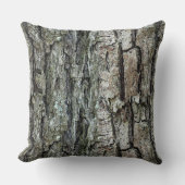 古いマツ吠え声の素朴な木 クッション (正面)