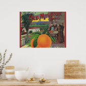 古いミッションラベルのポスター ポスター (キッチン)