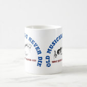 古いミュージシャンは決して死なない（ギター）コーヒーマグ コーヒーマグカップ (中央)