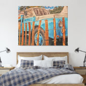 古いミルクのトラック キャンバスプリント (インサイチュ (寝室))