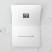 古いミルレースクリスマスシーズンのグリーメントカード シーズンカード (内部)