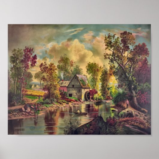 古いミル川 ポスター (正面)