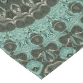 古いメダリオンインターコイズとエメラルド ロングテーブルランナー (コーナー)