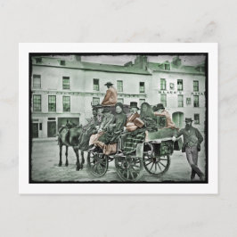 古いメーファッションドルカート ポストカード