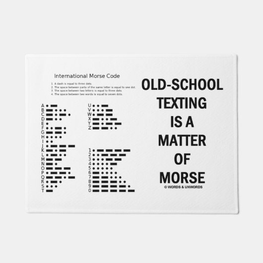 古いメールや文字を打つはモールズのユーモアの問題だ ドアマット (正面)