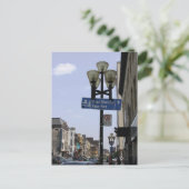 古いモントリオールの道路標識の郵便はがき ポストカード (スタンド正面)