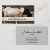 古いヤギの家畜の名刺 名刺 (正面/裏面)