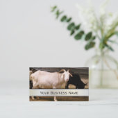 古いヤギの家畜の名刺 名刺 (スタンド正面)