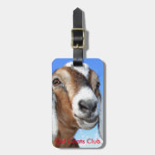 古いヤギクラブラベル ラゲッジタグ (正面縦)