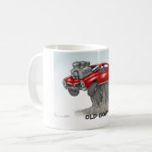 古いヤギ コーヒーマグカップ (正面左)