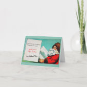 古いユーモアのあるクリスマスグリーティングカード シーズンカード (正面)