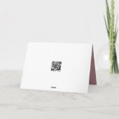 古いユーモアを得るためのピンクの牡丹のパターン誕生日 カード (裏面)