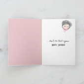 古いユーモア誕生日 カード (内部)