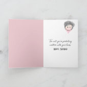 古いユーモア誕生日 カード (内部)