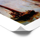 古いヨット・アット・シー ポスター (角)