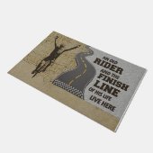 古いライダーと彼の人生のゴール ドアマット (アングル)