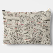 古いライブラリカードコレクション アクセサリーポーチ (裏面)