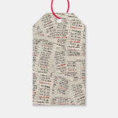 古いライブラリカードコレクション ギフトタグ (正面)