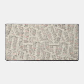 古いライブラリカードコレクション デスクマット (正面)