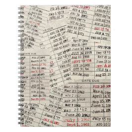 古いライブラリカードコレクション ノートブック