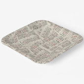 古いライブラリカードコレクション ペーパープレート (傾斜あり)