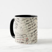 古いライブラリカードコレクション マグカップ (正面左)