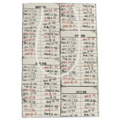 古いライブラリカードコレクション ミディアムペーパーバッグ (正面)