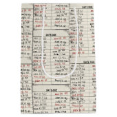 古いライブラリカードコレクション ミディアムペーパーバッグ (裏面)