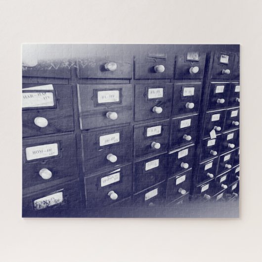 古いライブラリ図面 ジグソーパズル (横)