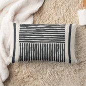 古いラインインク ランバークッション (ブランケット)