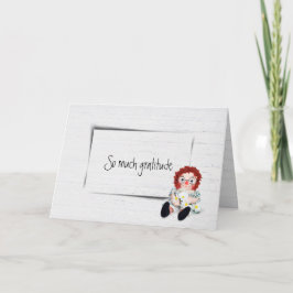 古いラグドールの感謝 カード