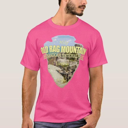 古いラグマウンテン(矢印) Tシャツ (正面)