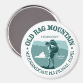 古いラグマウンテン(rd) マグネット (正面/裏面)