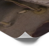 古いラジオの中に ポスター (角)