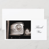 古いラジオ – ありがとう サンキューカード (正面/裏面)