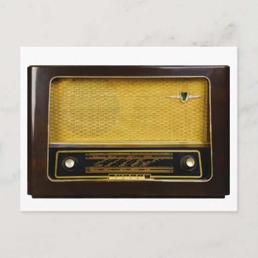 古いラジオ ポストカード (正面)