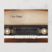 古いラジオ ポストカード (正面)