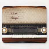 古いラジオ マウスパッド (正面)