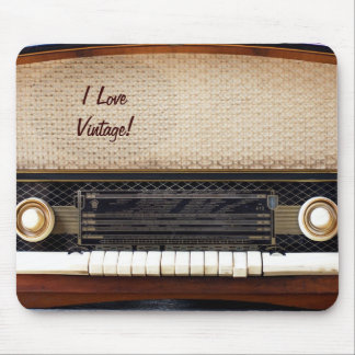 古いラジオ マウスパッド