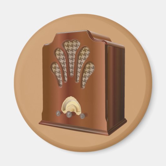 古いラジオ マグネット (正面)