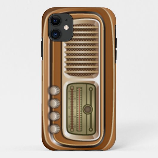 古いラジオ Case-Mate iPhoneケース (裏面)